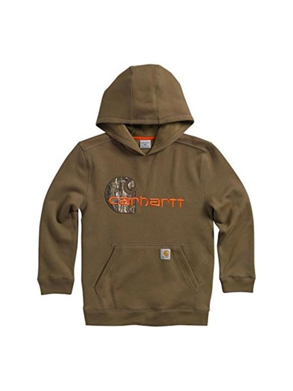 Carhartt olive-brown camo logo hoodie 6 - Picture 8 of 8